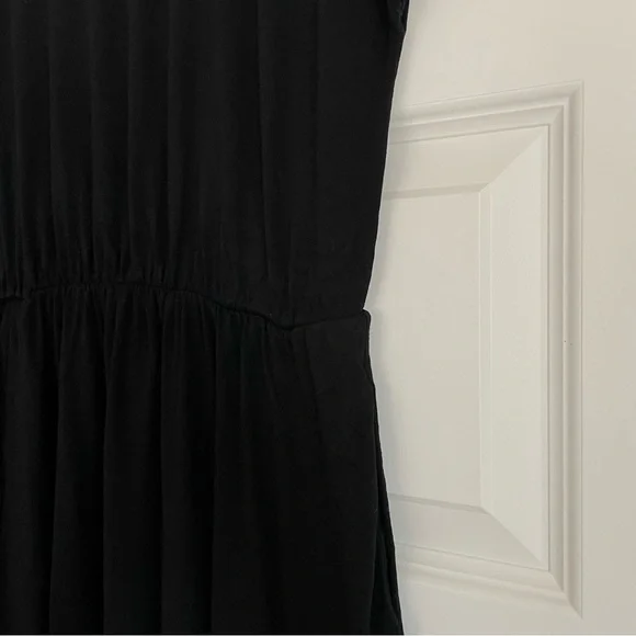 Boden Jersey Black Mini Fit and Flare Dress Size 6P - Picture 4 of 6